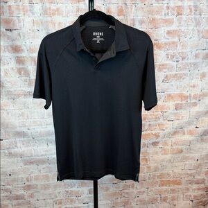 Rhone Men's Classic Black Polo